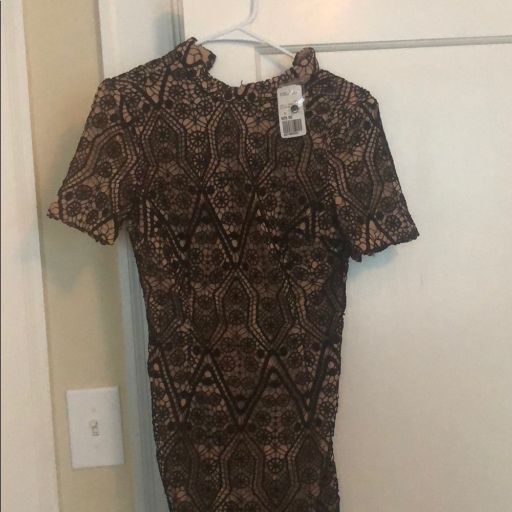 Black lace dress